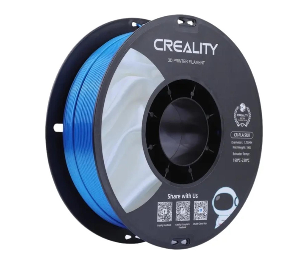 CREALITY Filament CR-Silk PLA  (Niebieski) - 1340706 - zdjęcie